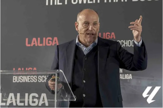 Tebas, Chủ tịch Liên đoàn chuyên nghiệp Tây Ban Nha, thảo luận về những tranh chấp với Hiệp hội bóng đá Tây Ban Nha và triển vọng của giải đấu缩略图